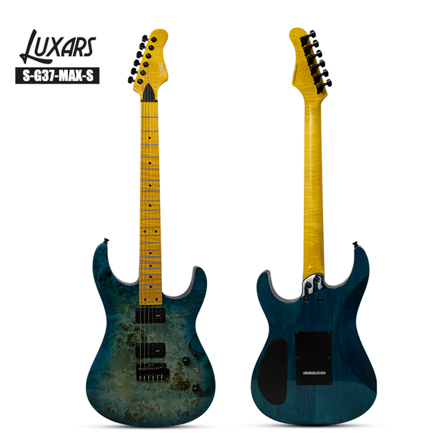 Guitarra eléctrica con cuerpo de arce flameado real S-G37MAX mejorada al por mayor