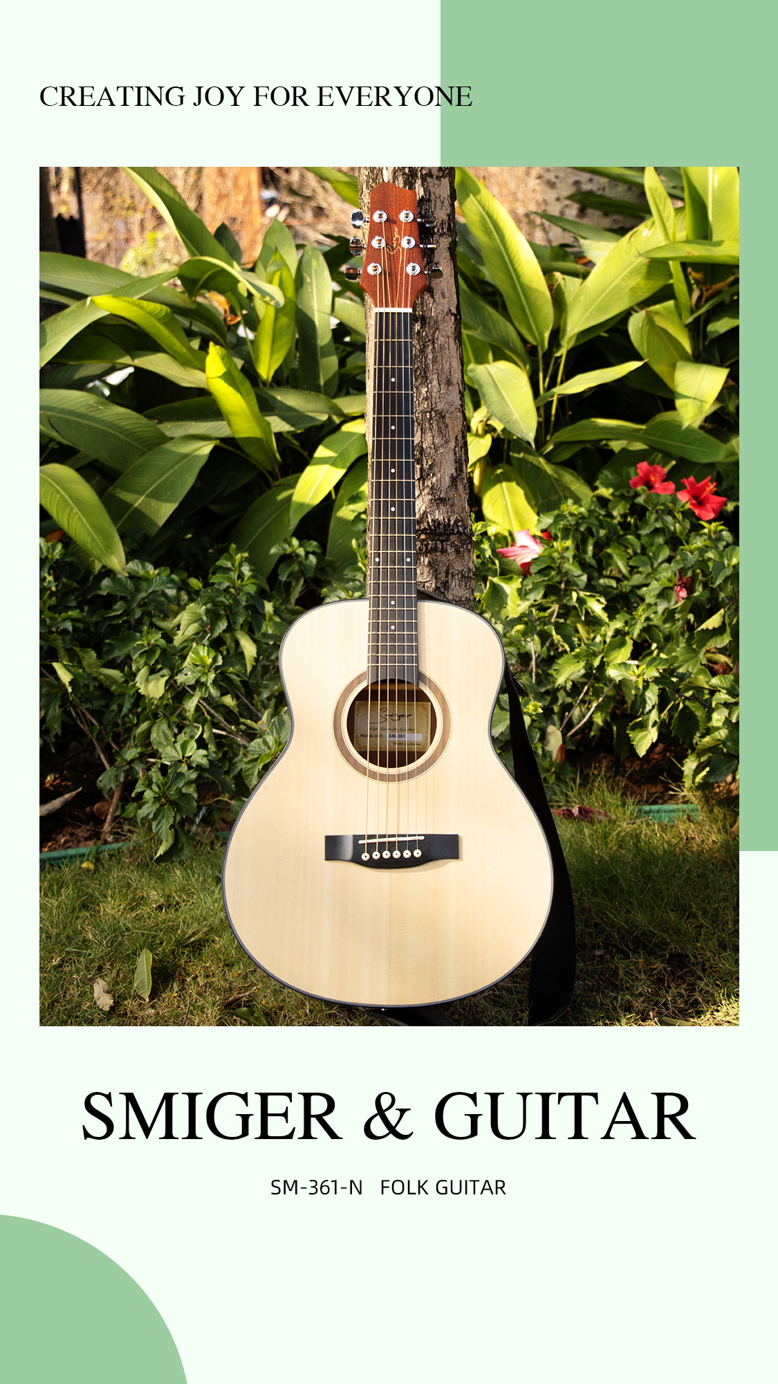 Guitarra SMIGER: ideal para principiantes, rentable y fácil de tocar