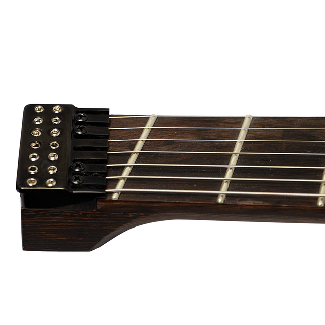 Guitarras eléctricas sin cabeza de viaje personalizadas OEM portátiles de 7 cuerdas al por mayor