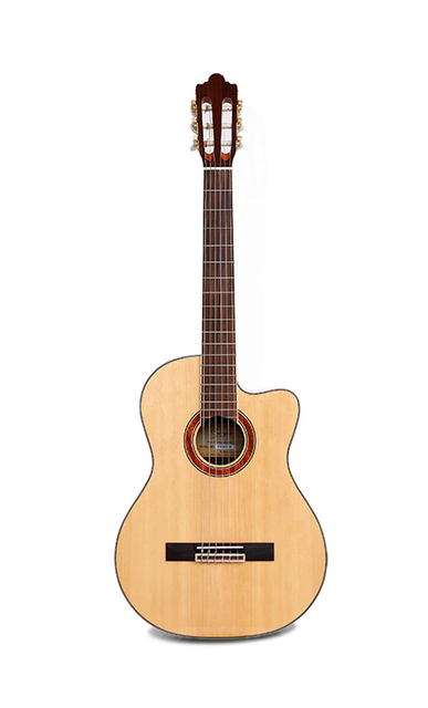 Guitarra clásica de palisandro con tapa de abeto y mástil en forma de C CG-420