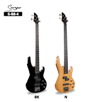 G8-4 PJ BASS GUITARIA ｜ COMBO P/J PACKUP COMBO (Split P + Single J) ｜ 24 Trets ｜ Cuerpo de madera de bajo ｜ Cuello de arce brillante ｜ 2 colores (BK/N) ｜ 4/Carton (versatilidad principiante a-pro)