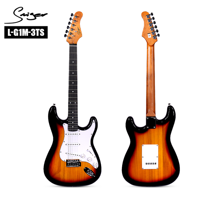 L-G1M ST Guitarra eléctrica ｜ Cuerpo de arce tostado y cuerpo de sicómoro ｜ Trats de acero inoxidable ｜ Pickups SSS ｜ Puente de Tremolo ｜ 5 Colores de alto brillo (listo para la etapa)