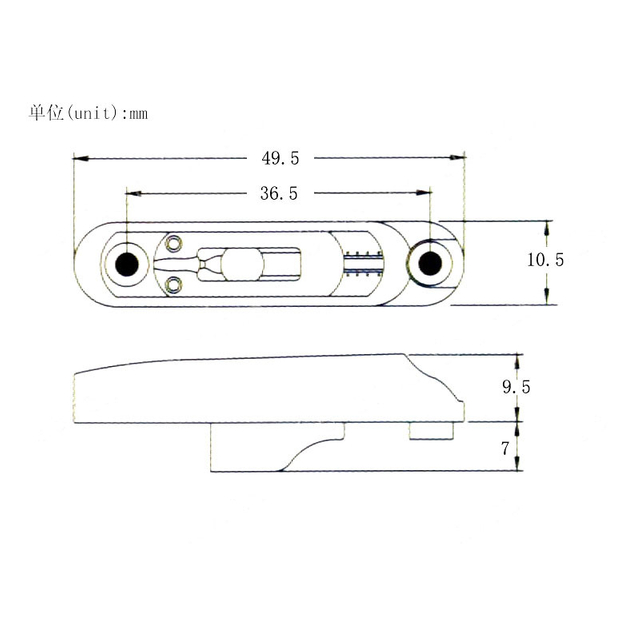 Accesorio de puente de guitarra sin cabeza al por mayor