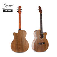 Venda bien la guitarra del color Guitarra acústica del puente y del diapasón de madera sintética de 40 pulgadas