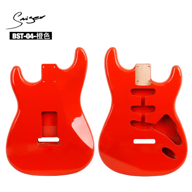 Cuerpo de guitarra eléctrica de madera de aliso ST, venta al por mayor, para cuerpo de guitarra eléctrica personalizado DIY
