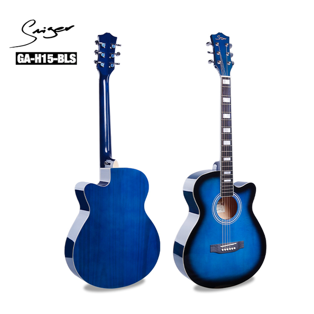 Tienda de guitarras con incrustaciones de diapasón para estudiantes de 40 pulgadas, gran oferta