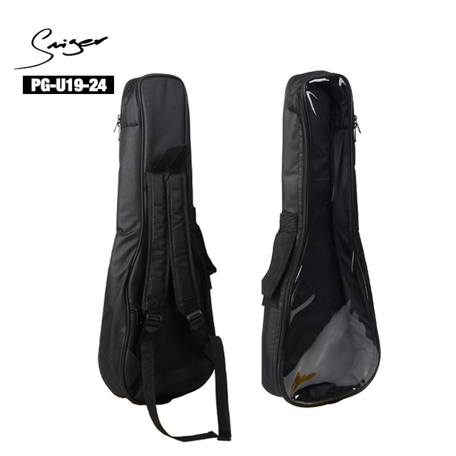 PG-U19-24 Bolsa acolchada transparente para ukelele 