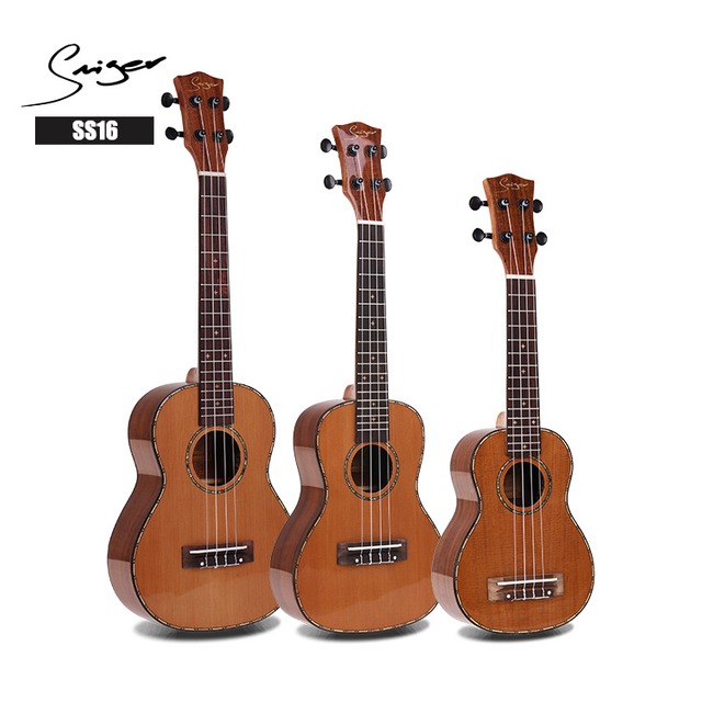 SS16-24 Ukelele de tapas sólidas para principiantes Fabricación en China