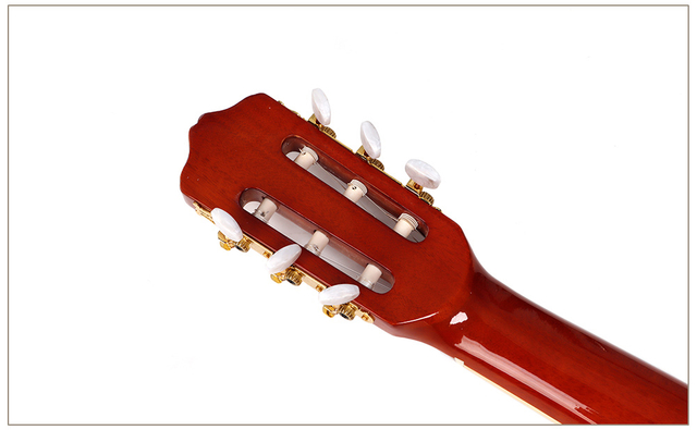 B2B Wholesale GP-C70 Guitarra clásica de cuerpo delgado - Tamaño 4/4 de 39 pulgadas (8,1 cm de grosor), tapa de abeto, fondo y costado de tilo, mástil de caoba, B2B OEM / ODM disponible