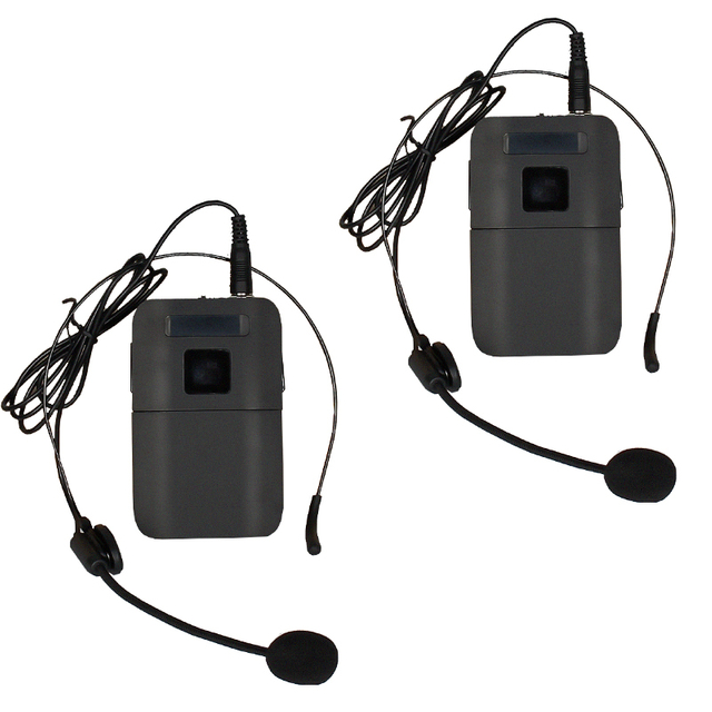 Clip inalámbrico del VHF del micrófono de las auriculares del micrófono de la fábrica del OEM en audio profesional