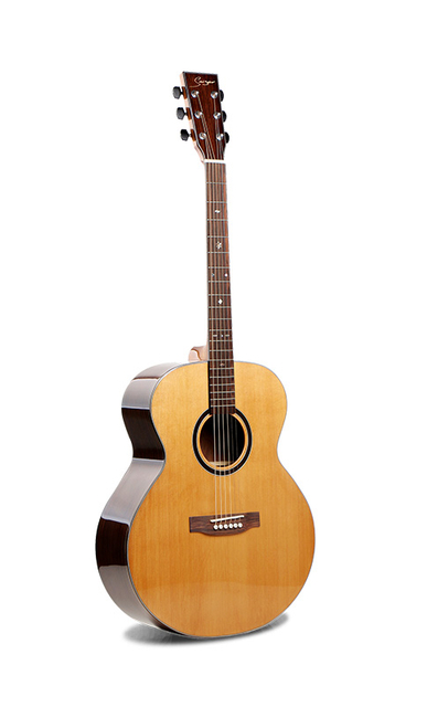 W-MDS-42J Guitarra acústica de cuerpo gigante Guitarra de madera maciza de 41 pulgadas