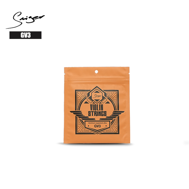 B2B Wholesale Juego de cuerdas para violín GV3: aleación de aluminio y magnesio de mejor calidad, calibres .010-.035, compatible con OEM/ODM