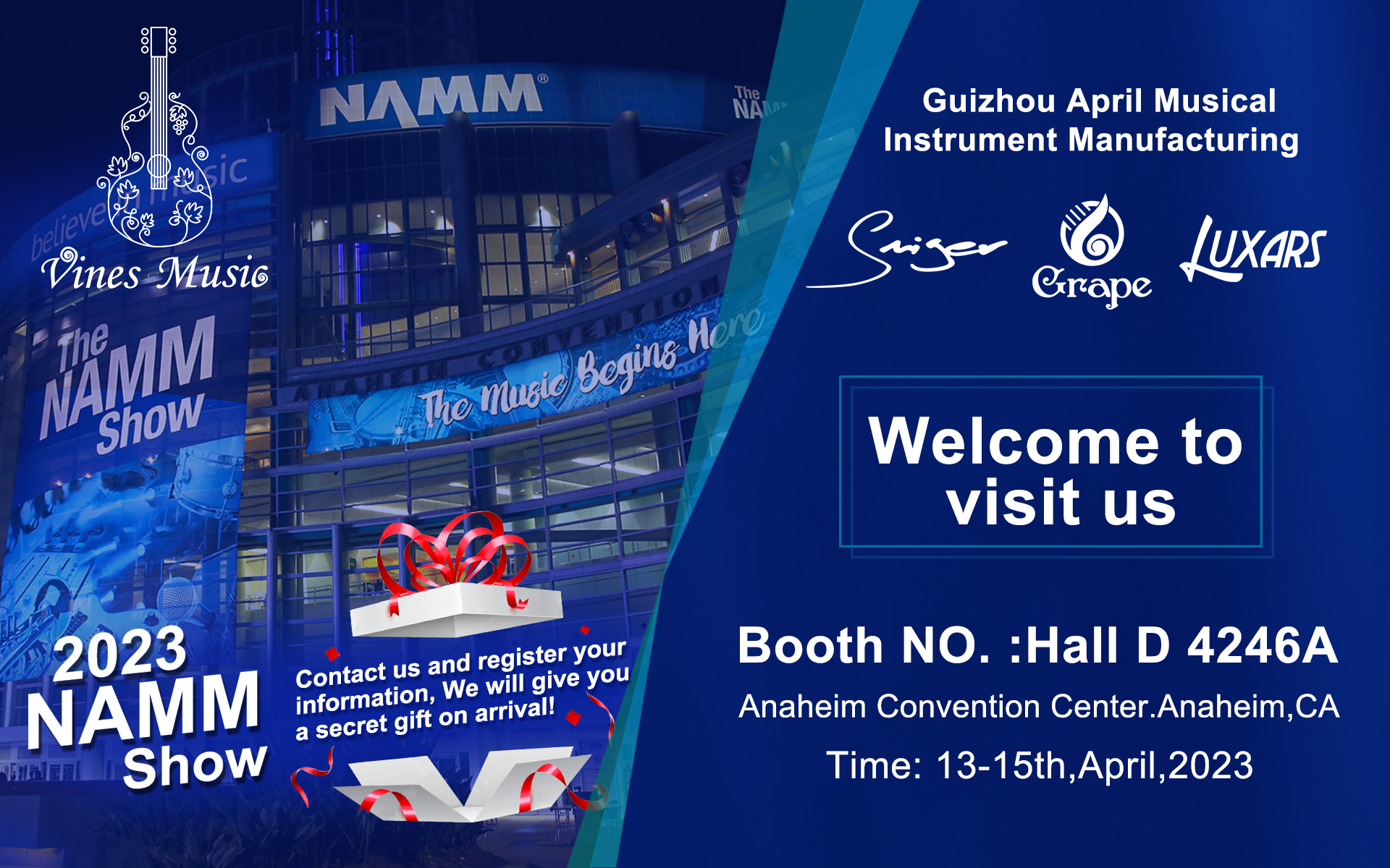 ¡Invitación al NAMM SHOW 2023!