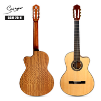 Smiger CGM-20 39 'Guitarra clásica cortada ｜ Top de abeto laminado y backnut/lados ｜ Matte Natural Finis