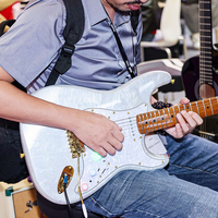 Venta al por mayor Guitarra Eléctrica ST con Efectos Incorporados | Cuerpo de álamo Mástil de arce tostado Pastillas HSS Alnico V