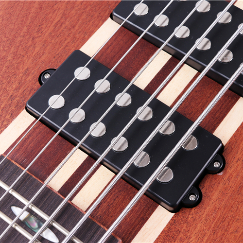 Directo de fábrica, bajo eléctrico de 6 cuerdas con cuerpo de caoba y cuello activo de 5 piezas, tira de arce 