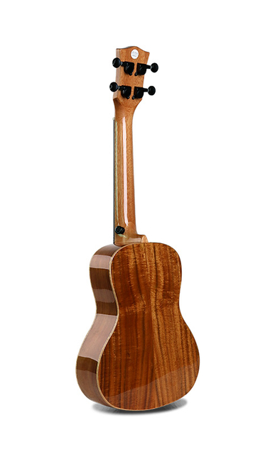 Smiger Ukelele de alto brillo con tapa de koa sólida SS6-26 de 26 pulgadas