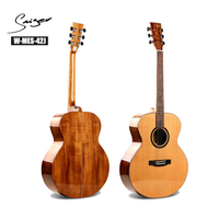 W-MES-42J Tapa de cedro macizo Guitarra acústica Fondo y aros de madera de Koa