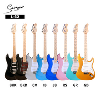 L-G2-BKK/BKD Guitarra eléctrica ST mejorada ｜ Cuello de arce brillante ｜ Pickups SSS ｜ 22 trastes redondeados ｜ Puente Tremolo ｜ 6 acabados de alto brillo (GD/GR/CM/IB/JB/RS) ｜ 6 Guitarras/Carton