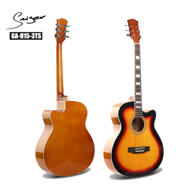 Guitarra acústica de 40 pulgadas de instrumentos musicales al por mayor de fábrica de China