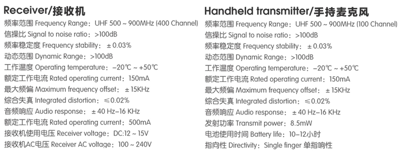 micr&oacute;fono inal&aacute;mbrico profesional 4 en 1
