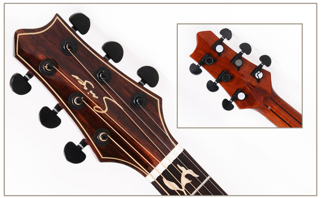 Guitarra acústica de madera maciza de alta calidad WY-520SS