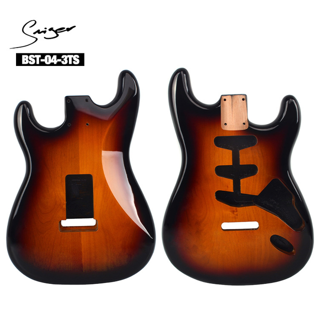 Cuerpo de guitarra eléctrica ST para guitarra Strat, accesorio DIY, madera de álamo SSS