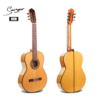 Guitarra flamenca clásica OEM CG-F2S, cuerpo de madera de abeto macizo