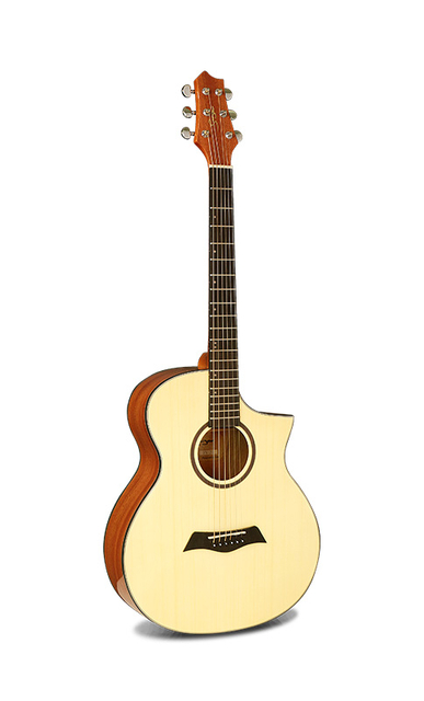 Guitarra acústica con tapa de abeto y fondo de sapele FN-20