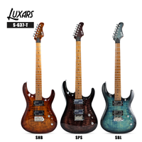 Luxarx Cuerpo de aliso sólido HH Alnico 5 pastillas Estilo SG Guitarra eléctrica de 6 cuerdas