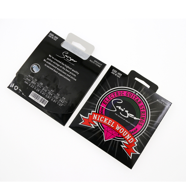 Cuerdas de guitarra eléctrica Cuerdas a granel de fábrica OEM Núcleo de acero de alta calidad 09/10 Juego de cuerdas enrolladas en níquel Embalaje al vacío