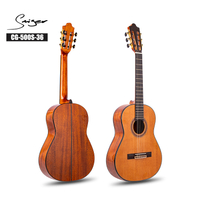 Guitarra clásica 3/4 de 6 cuerdas con tapa de abeto macizo