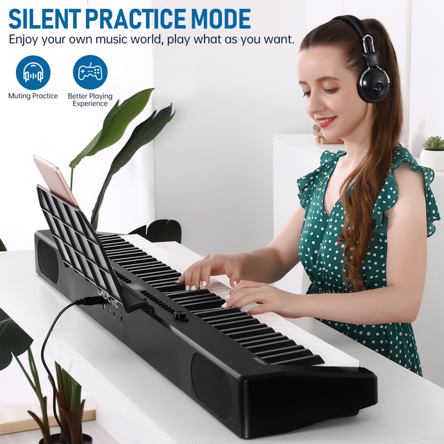 Piano digital portátil DP-811 Teclado ponderado