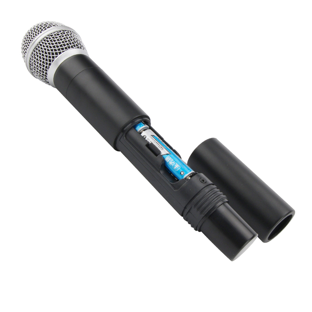 Venta de fábrica de China Sistema de micrófono inalámbrico UHF con largo alcance de trabajo