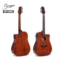 Guitarra acústica de madera maciza de alta calidad WY-520SS