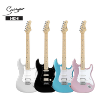 L-G2-H mejorada guitarra eléctrica ST ｜ Pickups HSS con tuerca de hueso ｜ trastes redondeados de acero inoxidable ｜ Cuello de arce brillante ｜ 4 acabados listos para la etapa (CM/MBK/IB/RS) ｜ 6 guitarras/cartón (performance profesional)