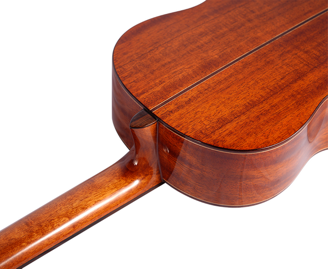 Guitarra clásica profesional de 39 pulgadas con top de pino rojo sólido y espalda/costura de caoba, perfecta para los principiantes a jugadores avanzados