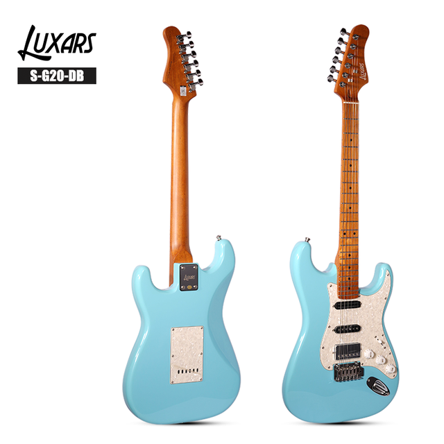 Venta al por mayor Luxars Upgrade Satin Finish Solid Alder Top ST Guitarra eléctrica (S-G20)