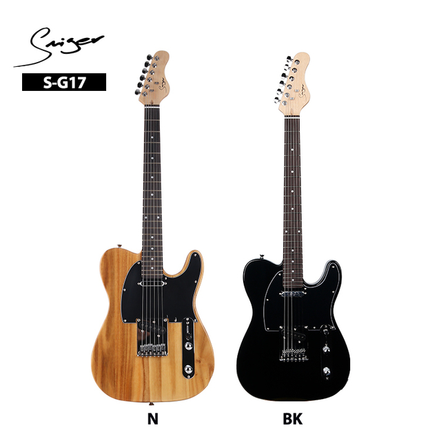 Guitarra eléctrica Smiger, venta al por mayor, OEM personalizado, fabricación en China, venta directa, guitarra electrónica con forma de TL
