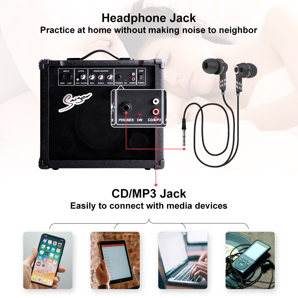 Amplificador de guitarra YX-15 (4)