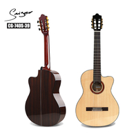 CG-740S-39 Guitarra clásica cutaway de palisandro y cuerdas de nailon