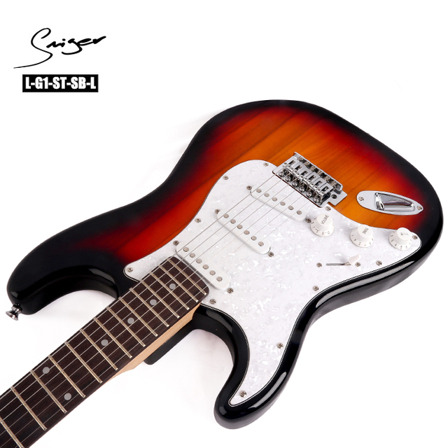 Guitarra eléctrica ST para zurdos Sunburst