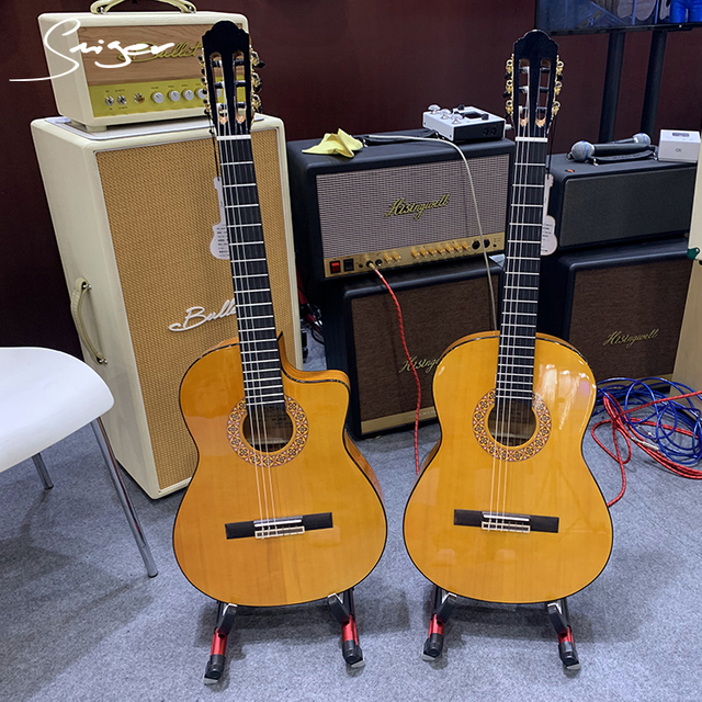 Guitarra clásica flamenca personalizada de 39 pulgadas a precio barato