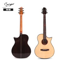 Guitarra acústica eléctrica Smiger New Cutaway de alta calidad con tapa sólida a la venta FN-90
