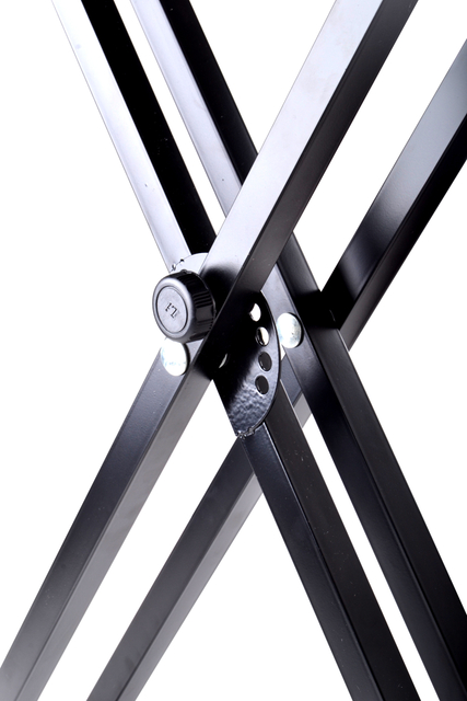 Soporte para teclado estilo X ajustable con doble refuerzo