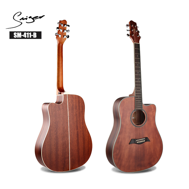 Guitarra acústica de 41 pulgadas, barata, personalizable, al por mayor, de fábrica de China