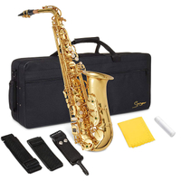 Saxofón Alto Eb SAX Profesional Lacado Dorado 