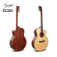 W-MAS-41A Guitarra acústica de cuerpo hueco de 6 cuerdas con tapa de madera maciza