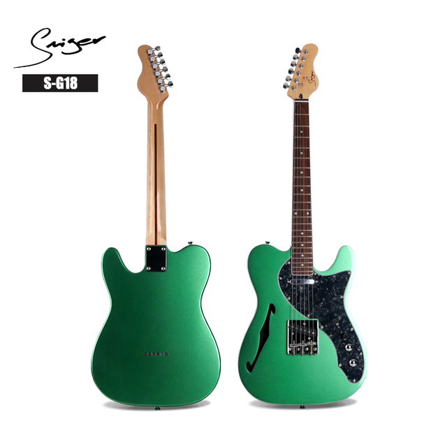 S-G18 Guitarras eléctricas 24 trastes Guitarra eléctrica semihueca Cuerpo hueco 