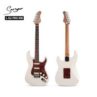 L-g2-pro-rw guitarra eléctrica premium st ｜ hss alnico 5 pastillas ｜ cuello satinado de arce asado ｜ trastes redondeados de acero inoxidable ｜ smiger trémolo personalizado y sintonizadores sellados ｜ 5 colores